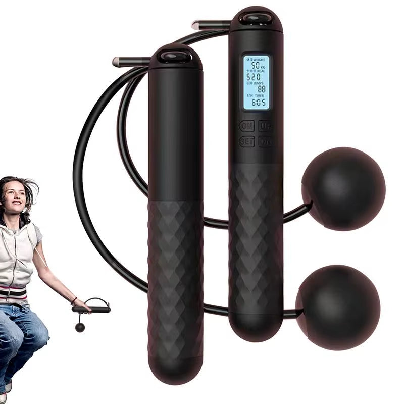 Revolutionary Weighted Ropeless Jump Rope with Smart Counter - Perfect for Home and Gym Workouts