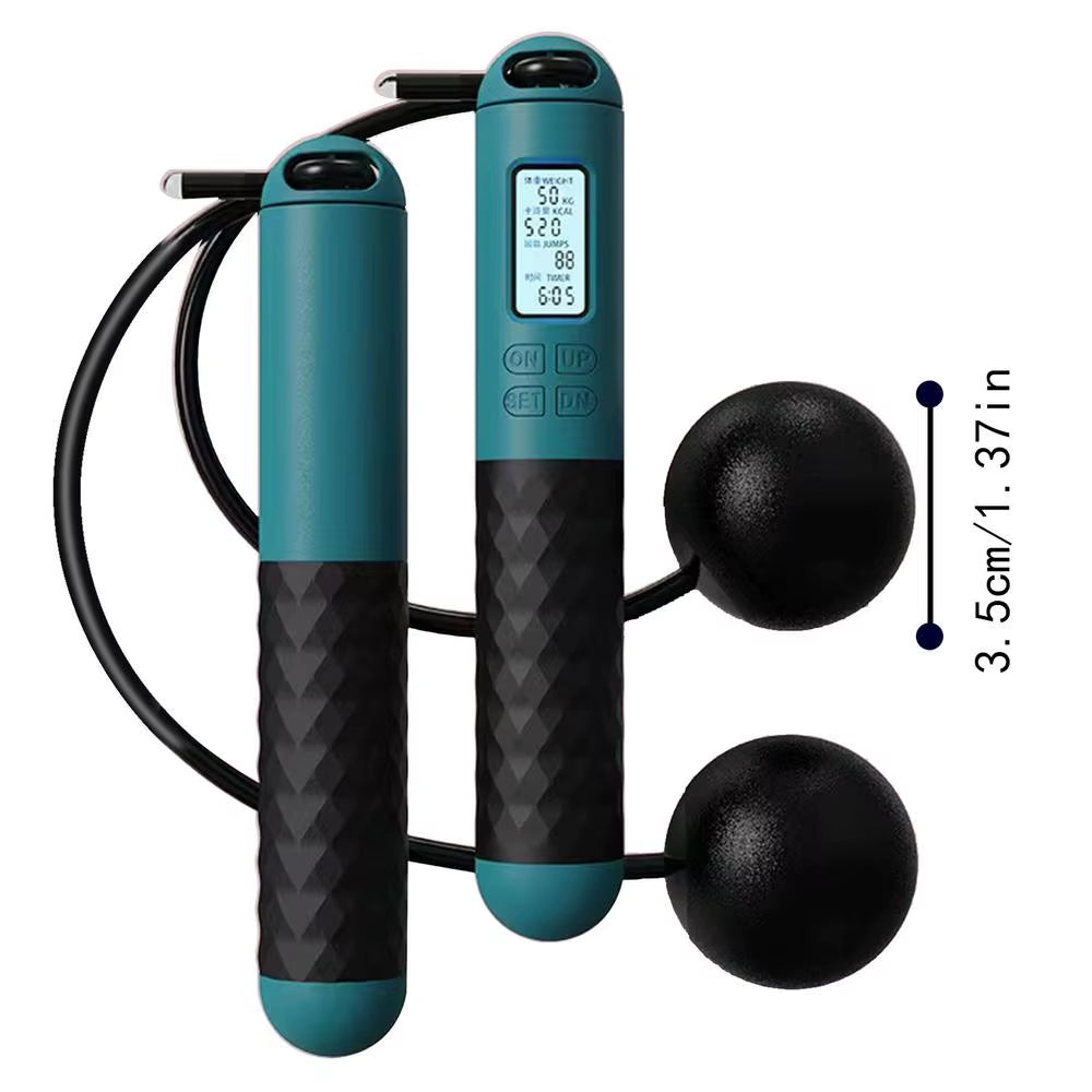 Revolutionary Weighted Ropeless Jump Rope with Smart Counter - Perfect for Home and Gym Workouts