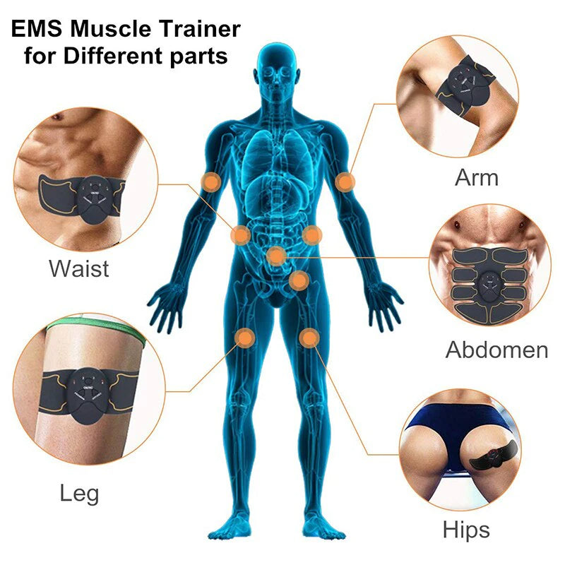 Revolutionary EMS Abdominal Muscle Toning Trainer - Get Fit Anytime, Anywhere!
