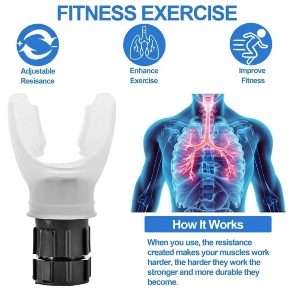 Revolutionize Your Breathing: Lung Face Mouthpiece Respirator - The Ultimate Respiratory Muscle Trainer for Enhanced Endurance and Vitality