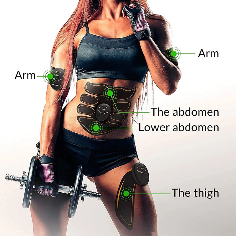 Revolutionary EMS Abdominal Muscle Toning Trainer - Get Fit Anytime, Anywhere!
